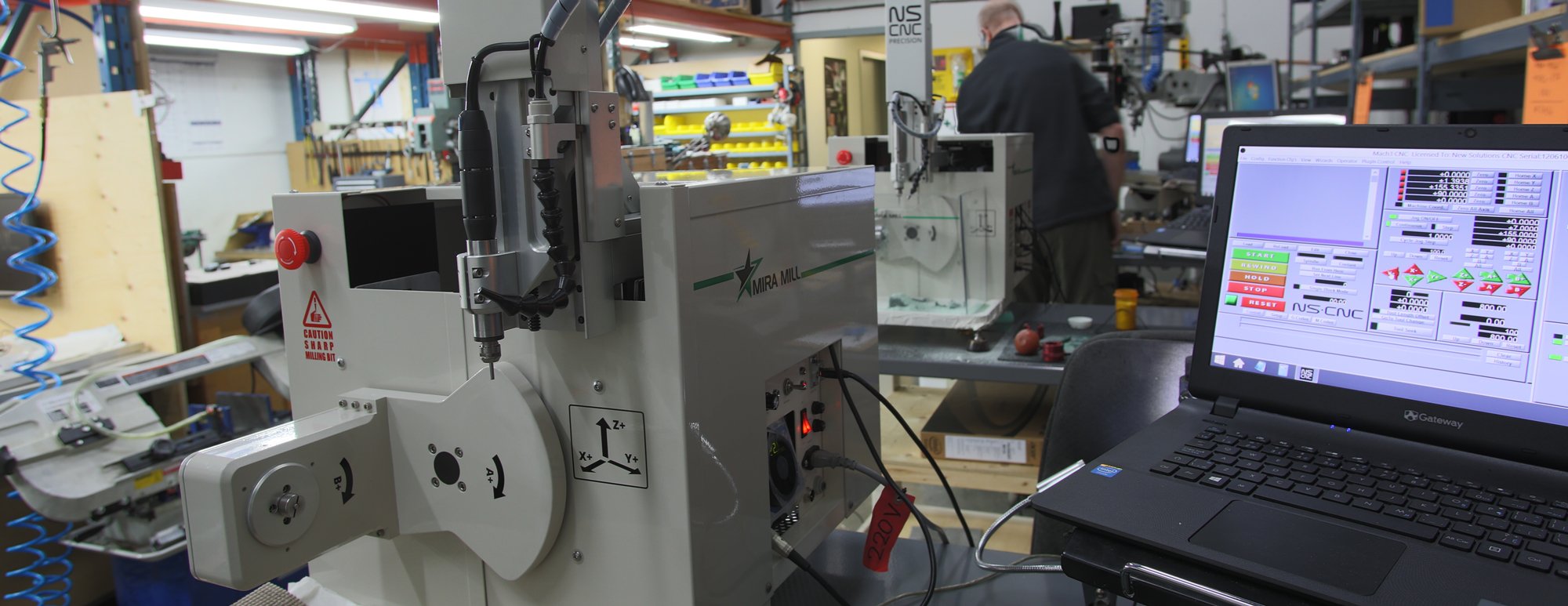 Factory-refurbished NS CNC machine