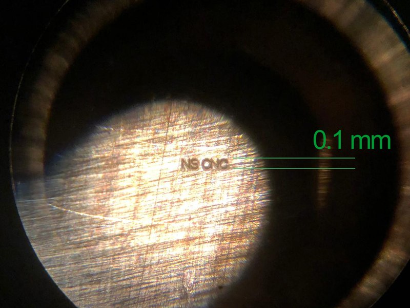 Laser engraving — Mira 7L